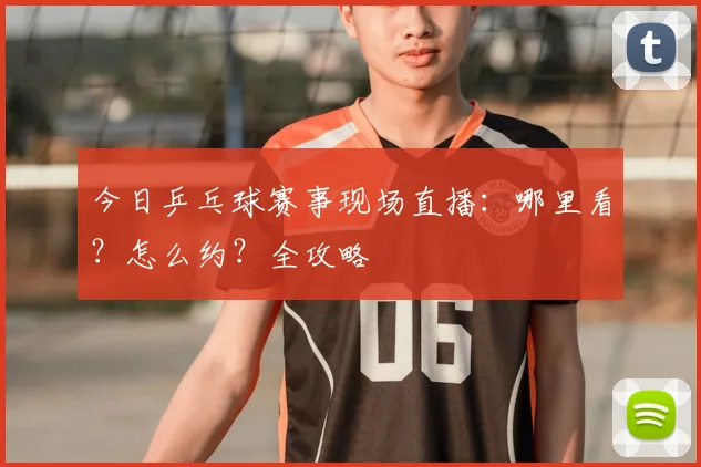 今日乒乓球赛事现场直播：哪里看？怎么约？全攻略