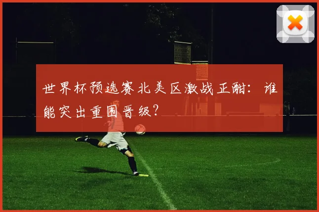 世界杯预选赛北美区激战正酣：谁能突出重围晋级？