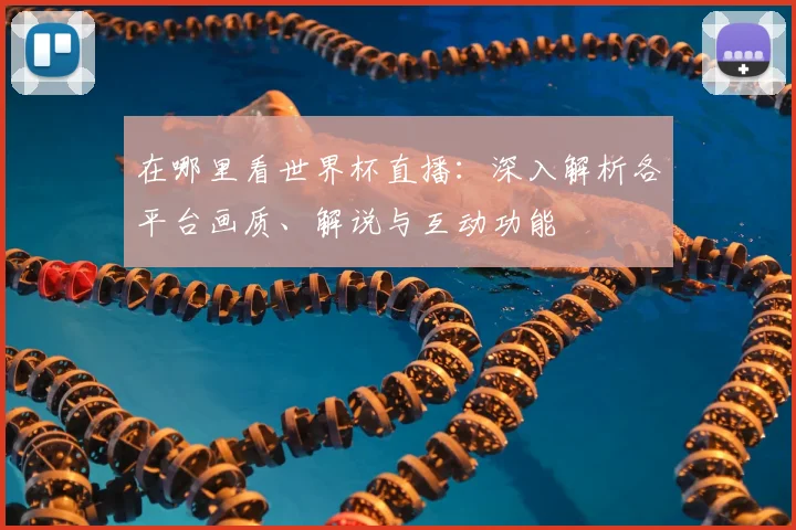 在哪里看世界杯直播：深入解析各平台画质、解说与互动功能