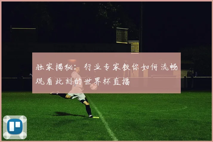 独家揭秘:行业专家教你如何流畅观看此刻的世界杯直播