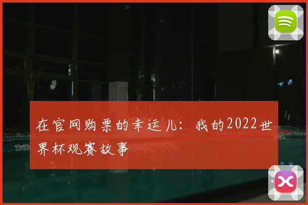 在官网购票的幸运儿：我的2022世界杯观赛故事